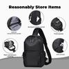 Men's Multifunctional Chest Bag with Adjustable Shoulder Straps, Large Capacity Men's Fashionable Crossbody Bag Multifunctional Shoulder Bag