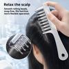 Hair Root Treatment Applicator Scalp Essential Oil Comb, Round Massage Ball Teeth Design, 10ml Capacity, Comb for Growth Clear Leakproof Portable