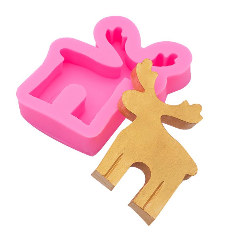 Christmas Reindeer Silicone Mold for Candles, Soap, and Chocolates