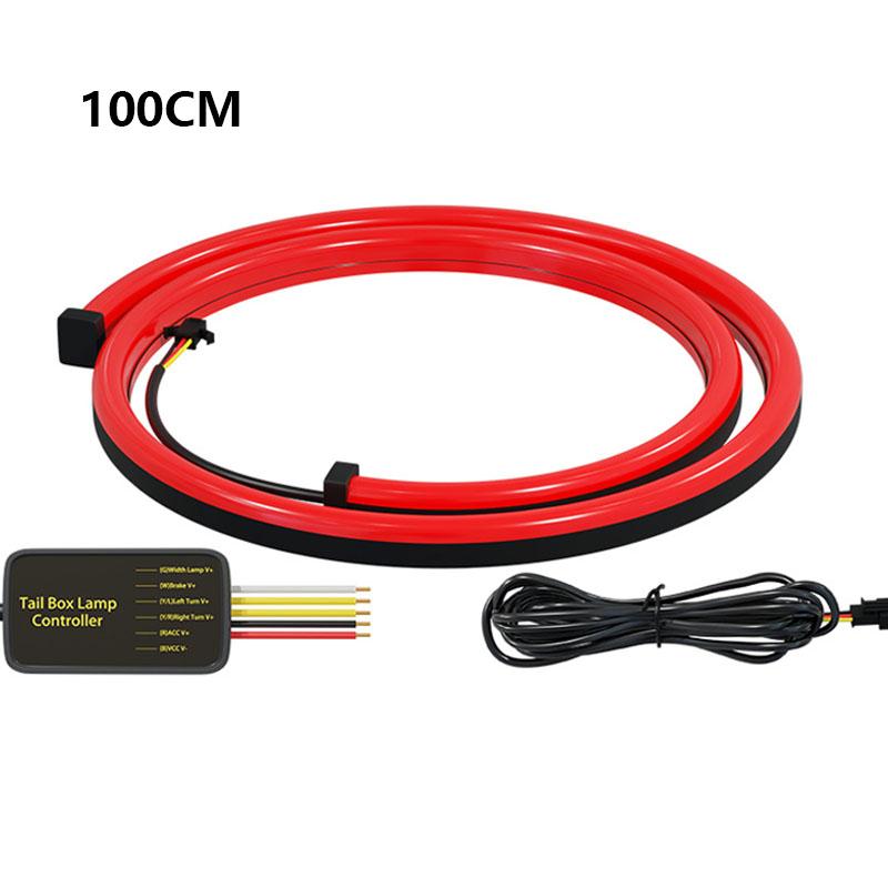 Car High Position Brake Lights Multi-mode Warning Tail Lamp Turn Signal LED Strips Auto High Mount Brake Stop Lights 90/100CM