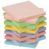 ZCZN Sticky Memo Strong 6 Kishu 60 Sheets X 12 Pads Notes, Pad, Adhesive, Square, Colors, Rainbow, 76x76mm,