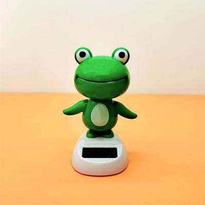 Funny Solar Bobbleheads For Car Dashboard Frog Solar Powered Dancing Swinging Animated Bobblehead Dancer Cute Animated Shaking