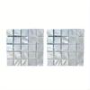 2pcs Handmade Drink Shell Square Coasters Heat Resistant Cup Mats Dining Table Accessories Home Decoration Placemat