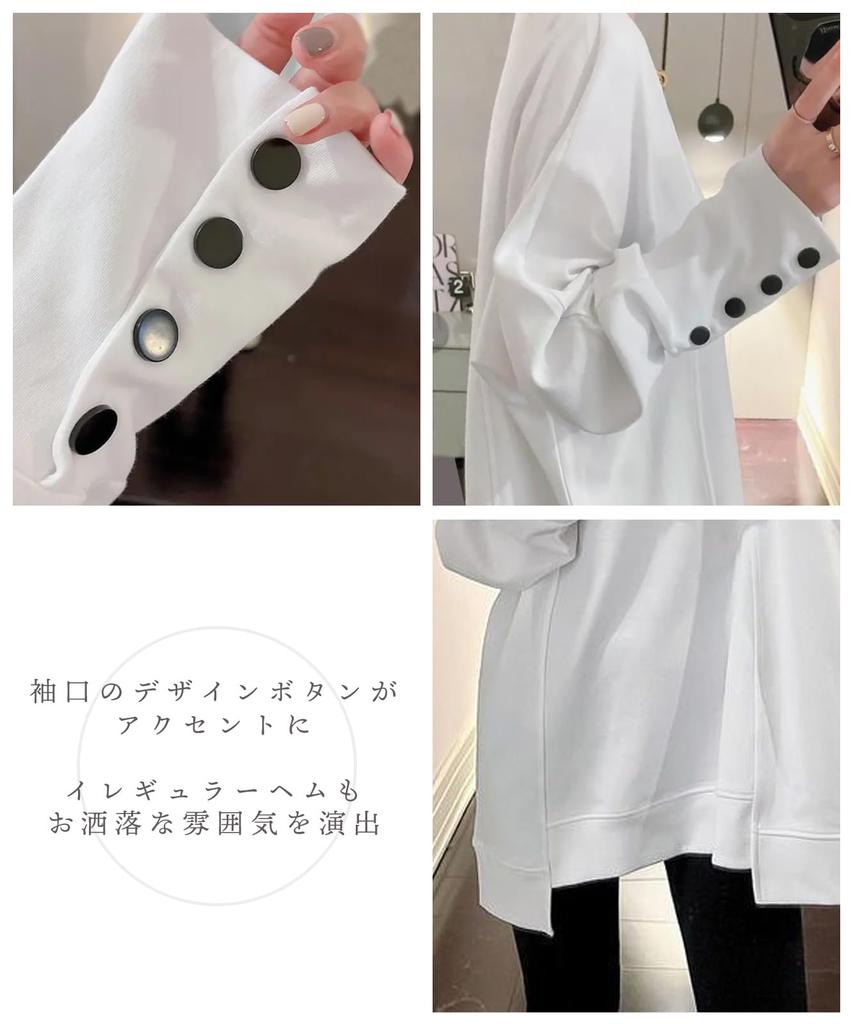 Solid Loose Plus Sizes Everyday Class Round Cut and Oversized Casual High Size [J.STORE] Women's Sweatshirt, Color, Fit, Available, Cute, Wear,