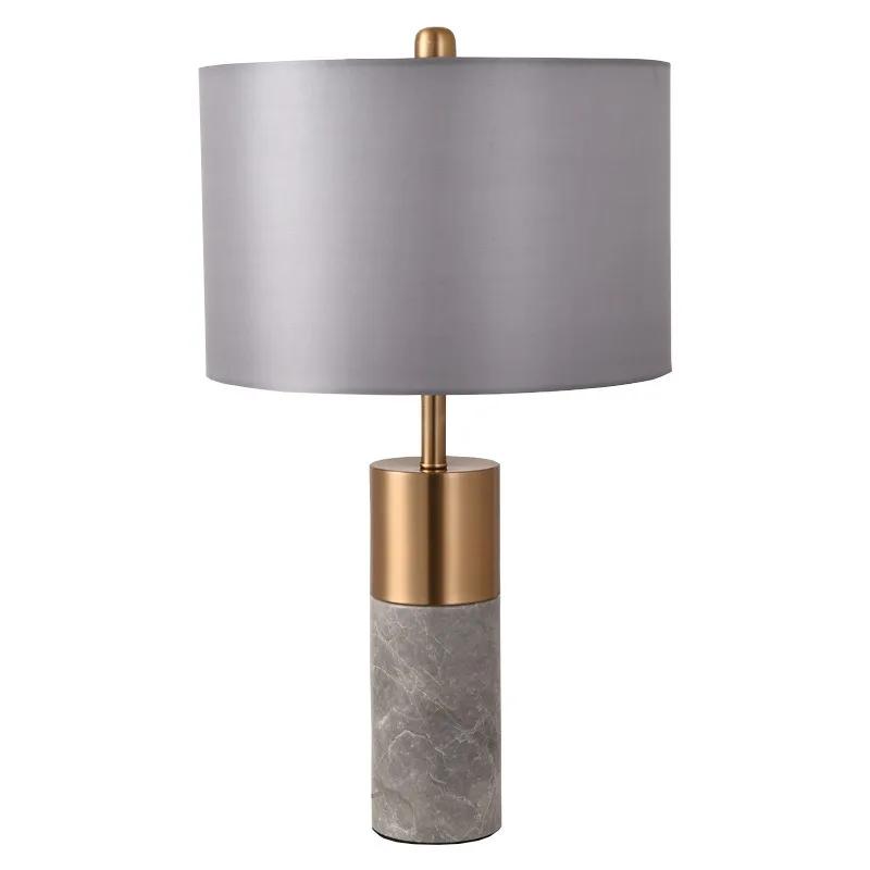 Nordic Luxury Marble Desk Lamp Personality Creative Bedside Lamp Retro Bedroom Villa Living Room Postmodern Decorative Desk Lamp
