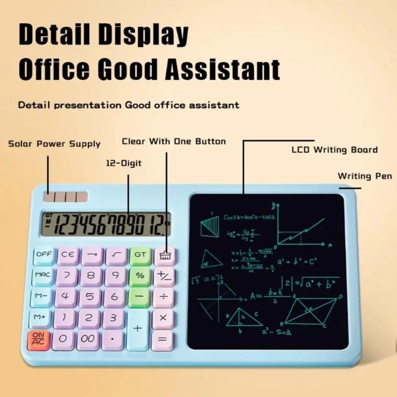 Desktop Calculator with 12 Digit Large LCD Display Mini Calculator Standard Function for Office Home School Table