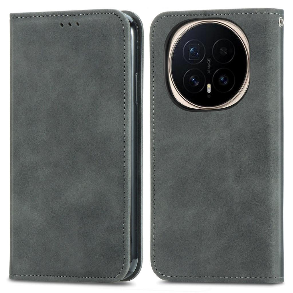 For Honor Magic8 Pro 5G Leather Case with Card Holder Magnetic Absorption Phone Cover