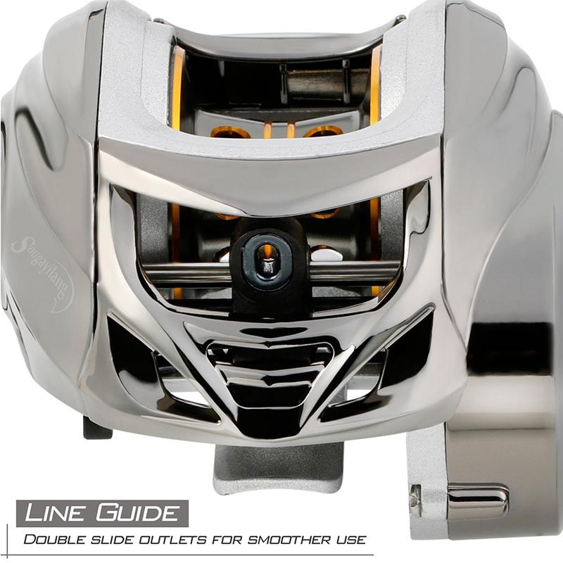 Baitcastingové navijáky 12BB Levý/pravý podavač Baitcaster Wheel Carbon Drag 5KG Trolling Fishing naviják