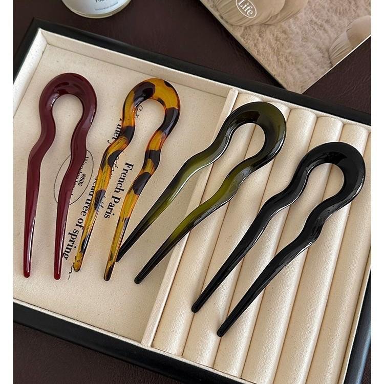 Elegant U-Shaped Hairpin for Easy Updo - New Chinese Style Bun Accessory