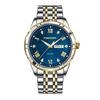 Men's Analog Quartz Watch with Day and Date Stainless Steel Band Daily Water Resistance