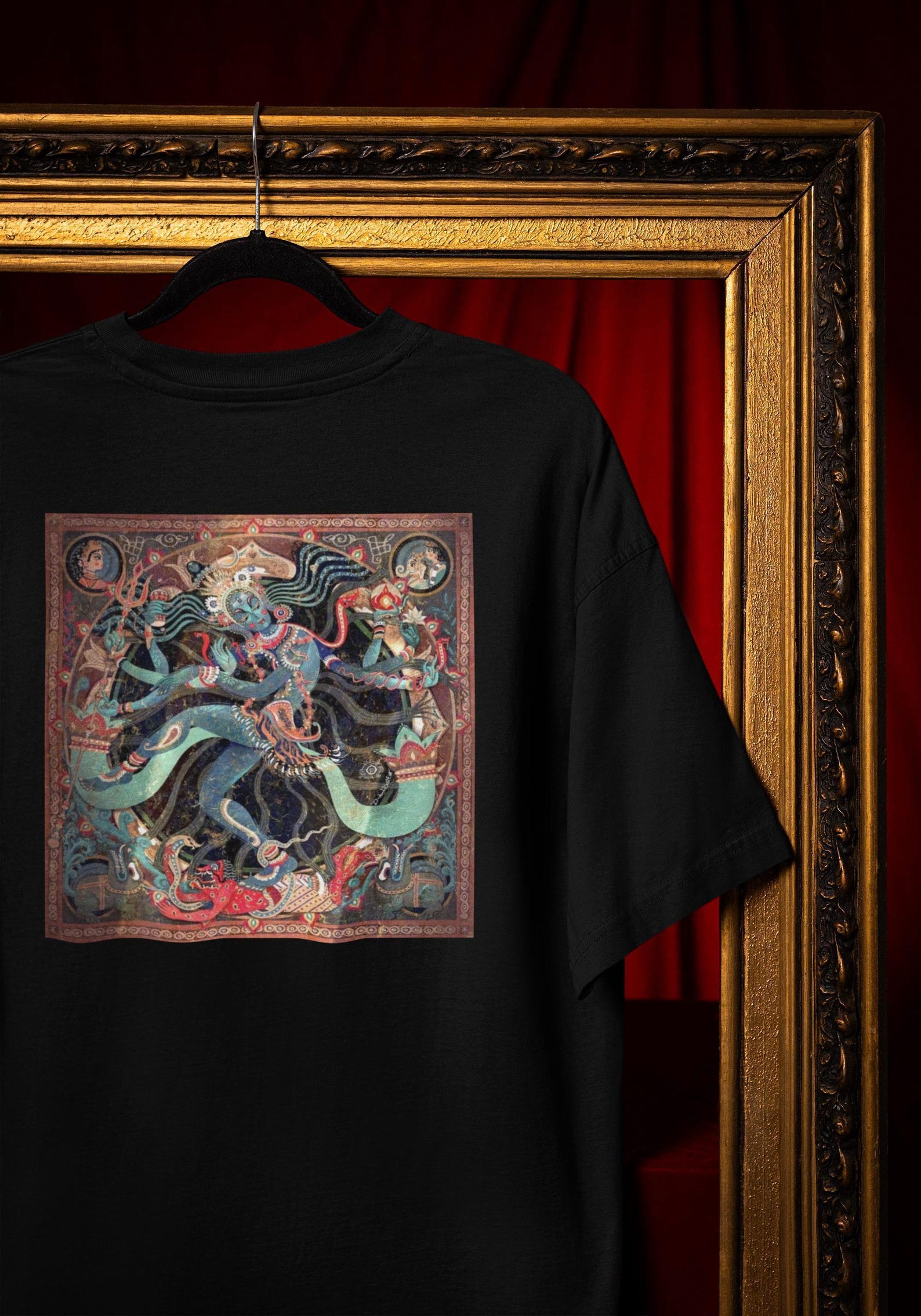 Shiva T-Shirt: Spiritual Mythology Art - Multicolor Psychedelic Print Comfort Colors® 3XL