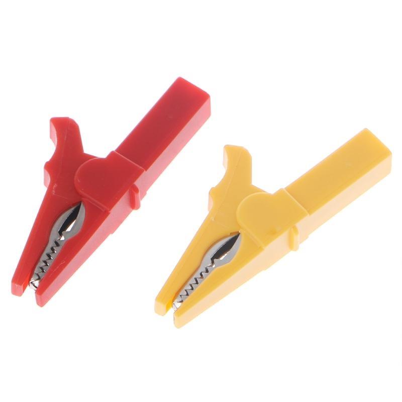 6 Pcs 6 Colors 55mm for Crocodile Clip For 4mm Male Banana Plug Connec