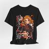 Inosuke Silhouette Tee, Japanese Anime Demon Slayer Graphic Unisex Jersey Short