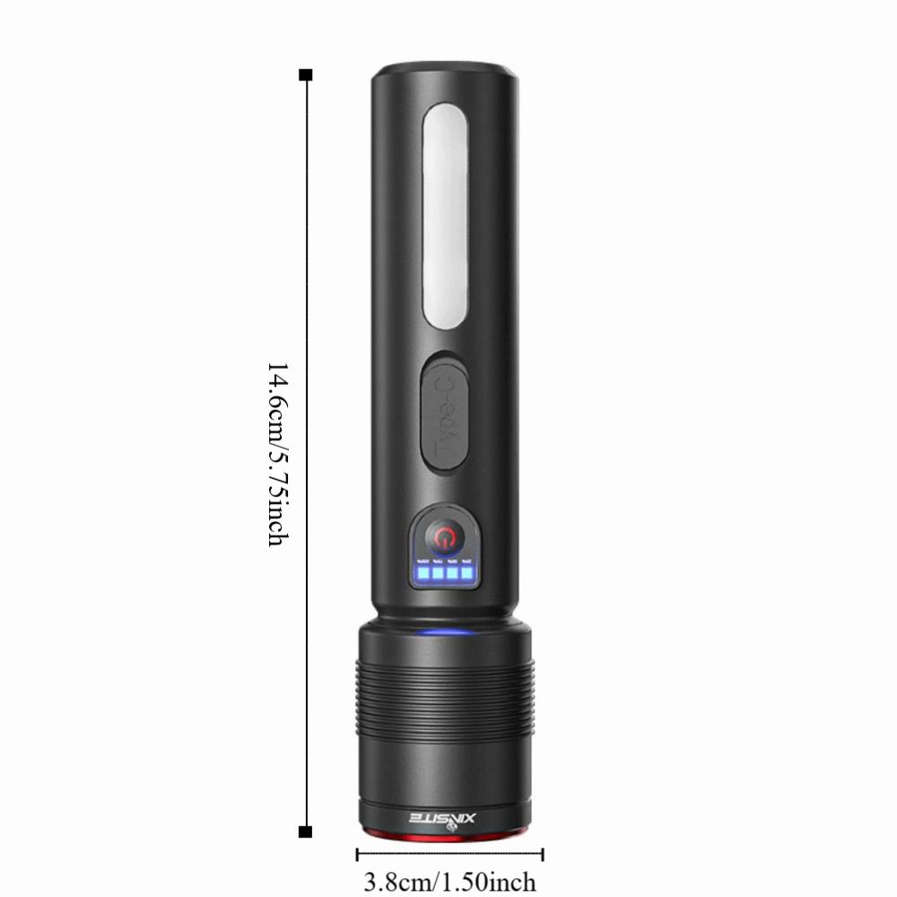 Long-Range Mini Flashlight COB Side Lamp Pocket Torch Durable Floodlight  Hiking