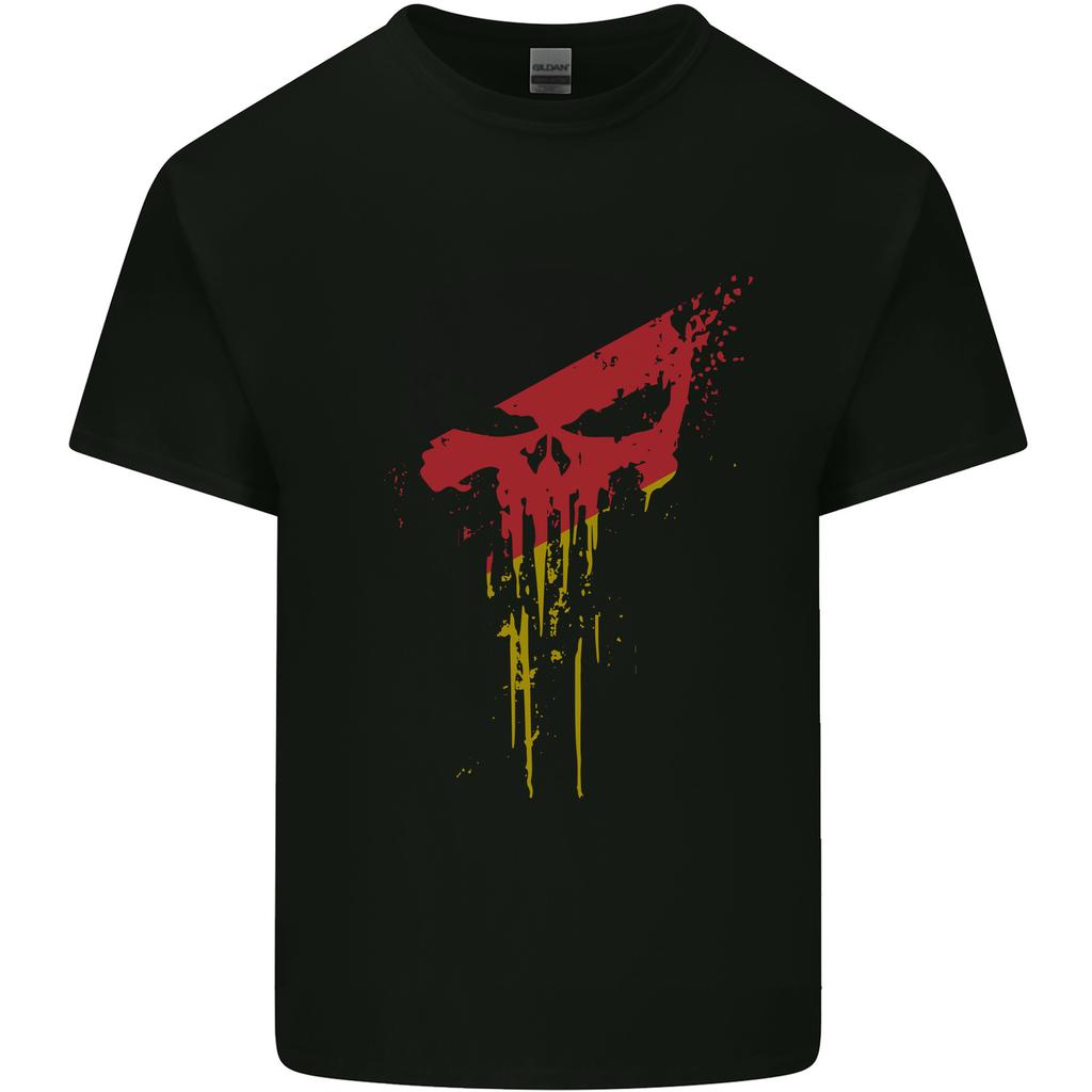 GerUnisex Skull Gym Training Bodybuilding Unisexs Light Cotton TShirt