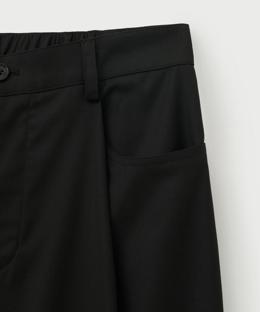 Seteo Classic One-Pleat Easy Pants Black