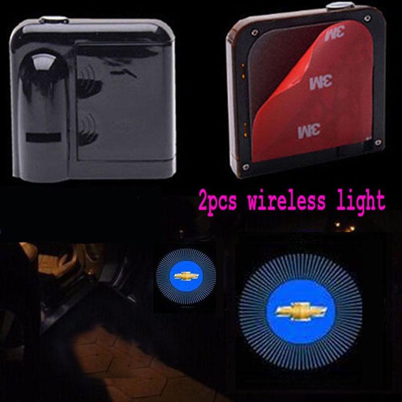 

Led Wireless 2pc Courtesy Car Door Step Laser Welcome Ghost Lights For