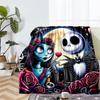 The Nightmare Before Christmas Theme Printed Blanket - Perfect for Couch, Bed, Travel & Outdoor Use | Machine Washable, Cozy & Durable.