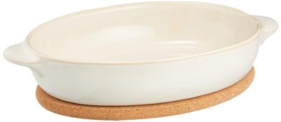 Hokkuri Oval Gratin White Safe Gift Present 23078 Oven/Microwave/Dishwasher
