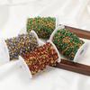 1 Meter Stainless Steel 5mm Gold Beaded Cutting Natural Stone Chains for DIY Jewelry Findings Necklace Bracelet Earrings Making