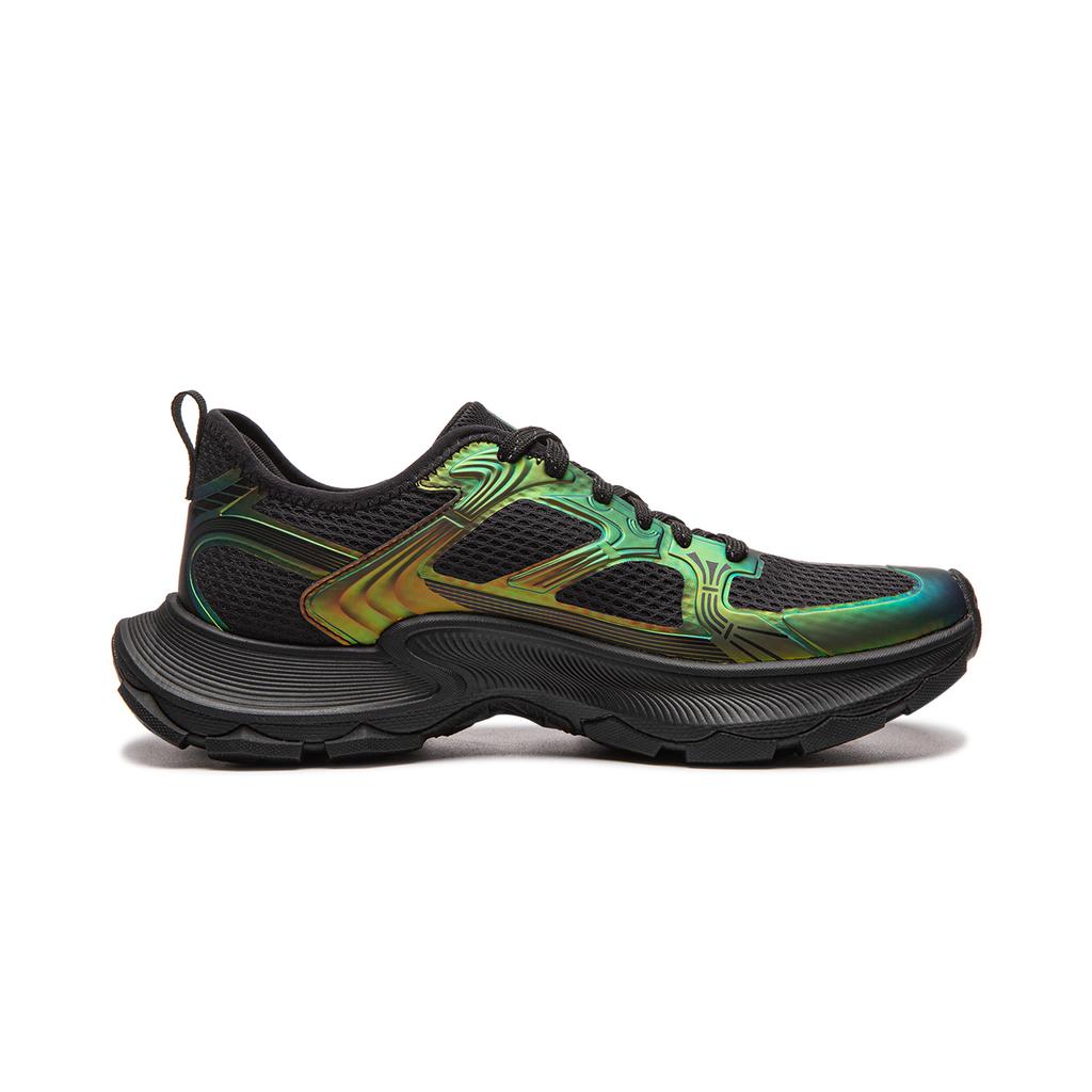 Li-Ning Star Ring 2 Soft Retro Fashion Trendy Thick Sole Increased Height Non-Slip Wear-Resistant Breathable Low-Top Dad Shoes Men Sneakers AGCW055-5