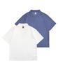 Yunieopaeleol [2Pack] Double Cotton Open Collar Loose Fit Short Sleeve T-Shirt Package