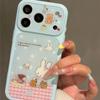 Miffy Plaid Anti-Fall Phone Case for Apple 14pro, 15promax, 16pro, 17promax - High-End Protection