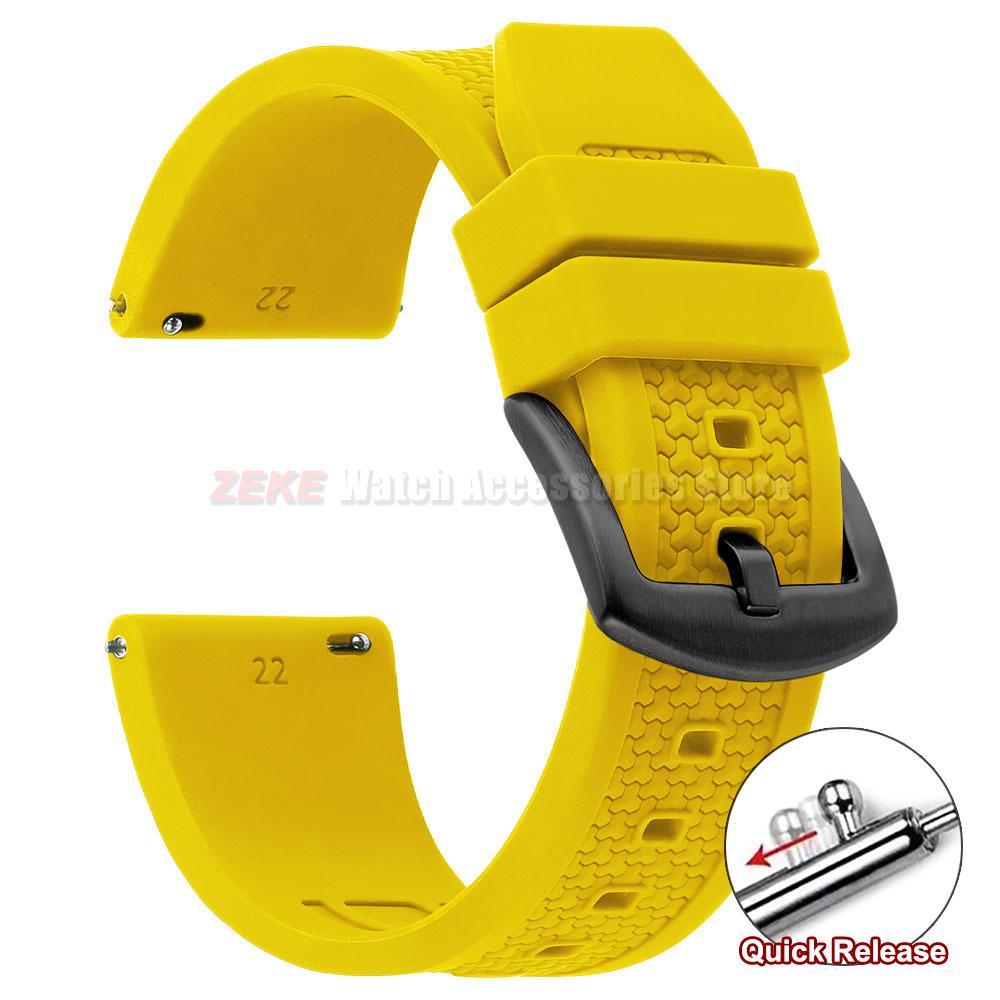 20/22/24mm for Rolex Rubber Strap for Omega Universal Men Silicone Watch Band for Seiko Quick Release Sport Waterproof Wristband