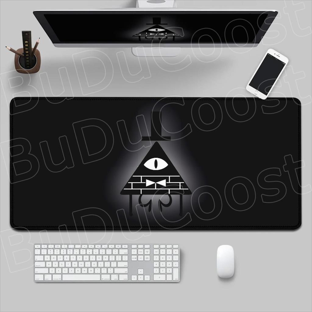 xmm Locking Edge Rubber Laptopmat Gaming Mousepad Large Bill Cipher Gravity Fall Table Carpet XXL Computer Accessories Rug