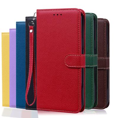 Klassische einfarbige Leder-Flip-Handyhülle für Samsung Galaxy A05 A05S A15 A54 A04S A14 A24 A34 A23 A33 A53 5G A73 S23 FE Ultra Plus Wallet Cover