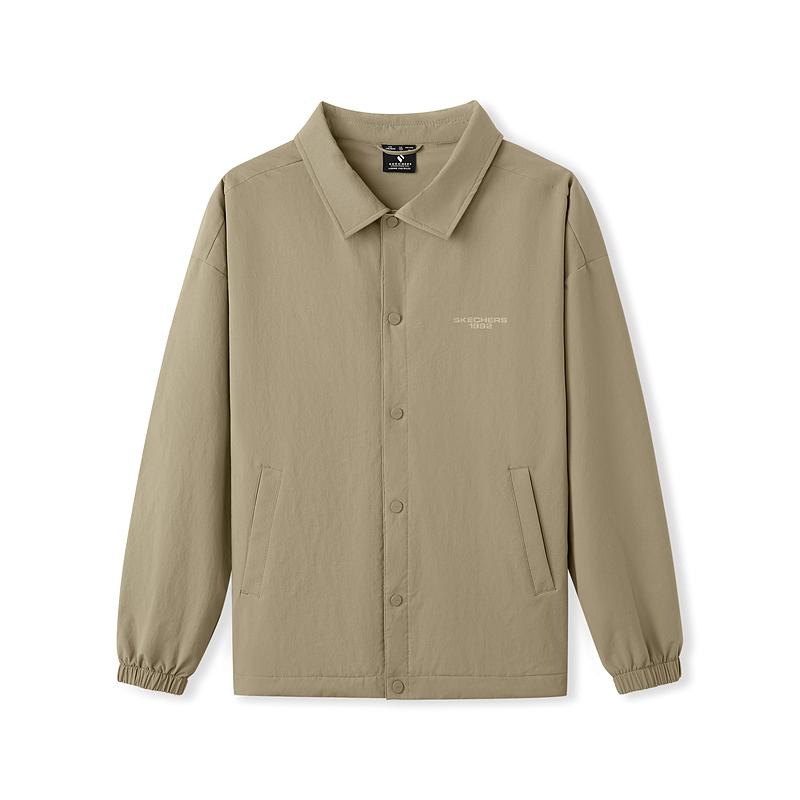 Skechers Loose Woven Sports Jacket With Stand Collar Unisex Jackets Yew L325U020-03EN XS