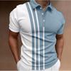Summer New Slim Fit Men's Clothing Digital Printed Short Sleeved Polo Shirt for Men's Casual Wear