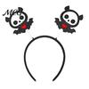 Festive Halloween Decoration Headband for Kids Adults, Glitter Pumpkin Bat Ghost Adjustable Hairband Skull Hair Accessories Cosplay Dress Up