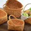 Small Hand-Held Rattan Bamboo Picnic and Storage Basket