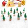 12 PCS/Bag Mini Christmas Tree Home Decoration Small Christmas Tree Mini Tree