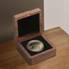 Classic, Portable, Dustproof Display Case Made of Black Walnut Wood for Storing Medals Honor And