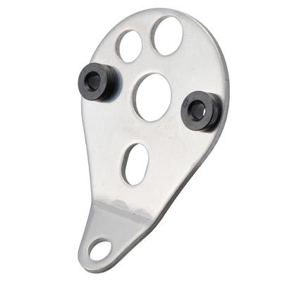 Daytona 71635 Motorrad-Instrumentenhalterung, Montagebreite 1,8 Zoll (45 mm), Befestigung M10, Vibrationsdämpfendes Gummi, Edelstahl, Mittlere/30° Biegung