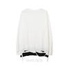 High Street Sweatshirt Kette Langarm Hip Hop Herren Herbst Fake Zwei Übergröße T-Shirt Top Schweres Basic-Shirt