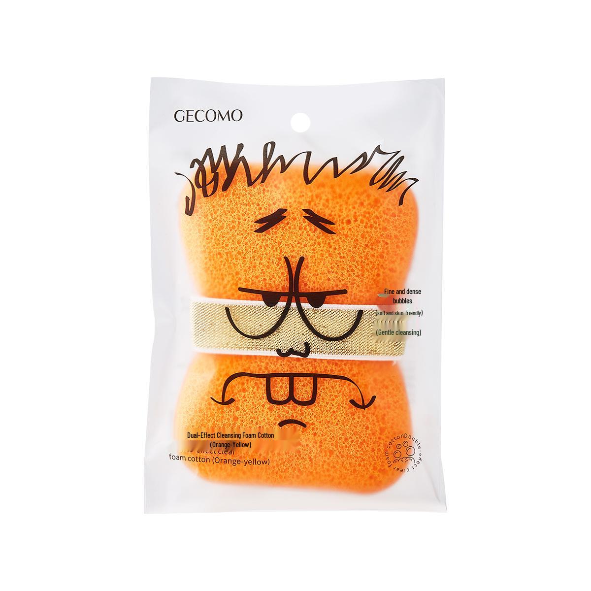 GECOMO Dual-Effect Face Wash Puff & Deep Cleansing Mud Mask Sponge