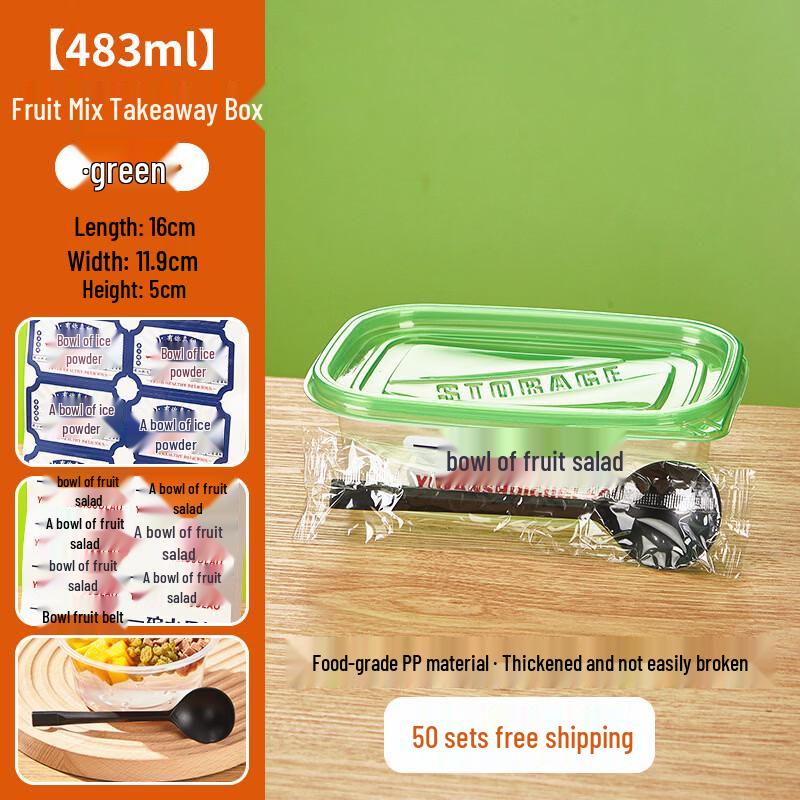 Disposable Fruit Salad Takeaway Container