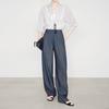 Women's Anti-Wrinkle Tencel Linen Pants, Spring/Summer, Loose Herringbone, Wide-Leg Design, Original Linen Color, Style 7896.