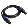 Speaker Connection Cable Male To Male Plug and Play Speaker Cord with Twist Lock for Stage Speaker Power Amplifier 25FT