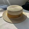 New Hat Women's Spring and Summer Flat Top Top Hat Adjustable French British Sunshade Sunscreen Travel Versatile Seaside