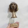 Dog Welcome Bell Vintage Shopkeepers Bell Wall Mounted Dog Door Bell with Welcome Sign for Farmhouse Home Front Door Entrance
