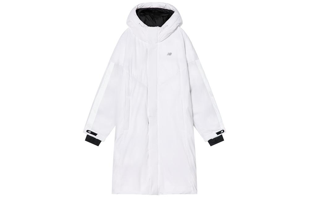 New Balance Puffer Jackets Men s White Hooded Moderate NQ94R041-WT M