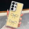 Handmade Sparkly Diamond Bowknot IMD Phone Case, Compatible with Samsung S23 Ultra/S24/S25 & A07/A15/A16/A17/A26/A35/A36/A55/A56