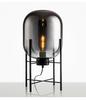 Nordic Industrial Smoky Gray Glass Floor Lamp - Creative Design for Living Room & Bedroom