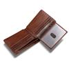 Genuine Leather Wallet Men RFID Blocking Vintage Cowhide Bifold Short Multi-card Holder Casual Solid