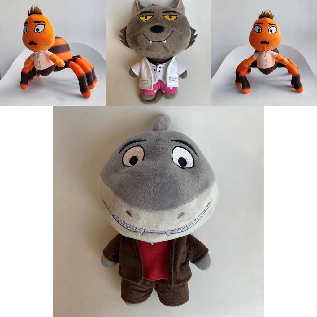 Soft And Durable 25cm Plush Toys The Bad Guys Chameleon Snake And Wolf Stuffed Dolls
