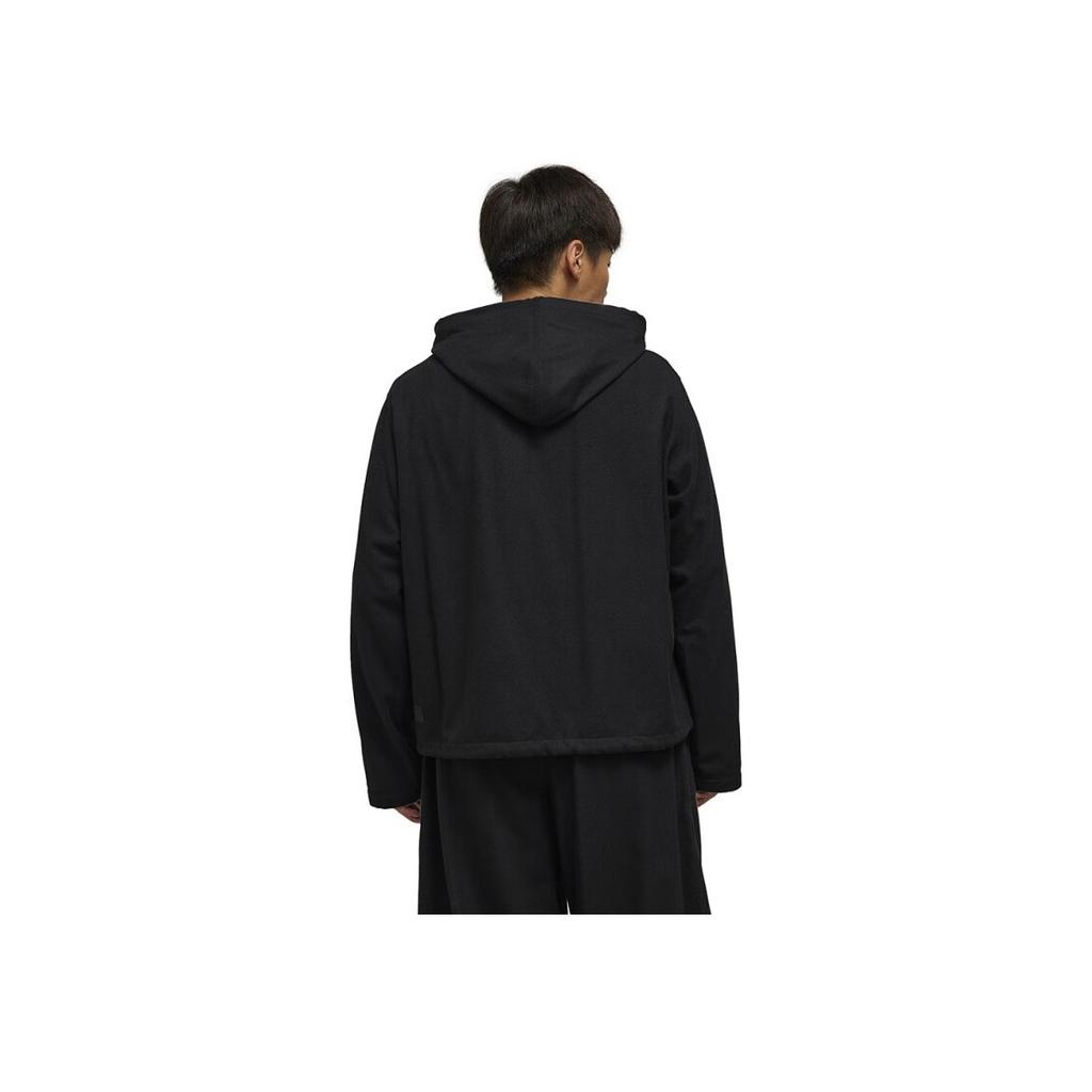 Y-3 Flannel Hooded Jacket Unisex Jacket Black IP5566